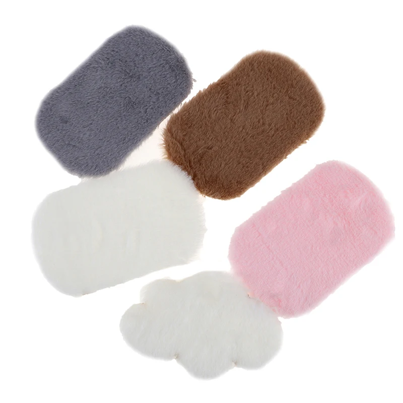 Dollhouse Miniature Plush Rug Carpet Mat Dolls House Living Room Furniture Decoration Accessories