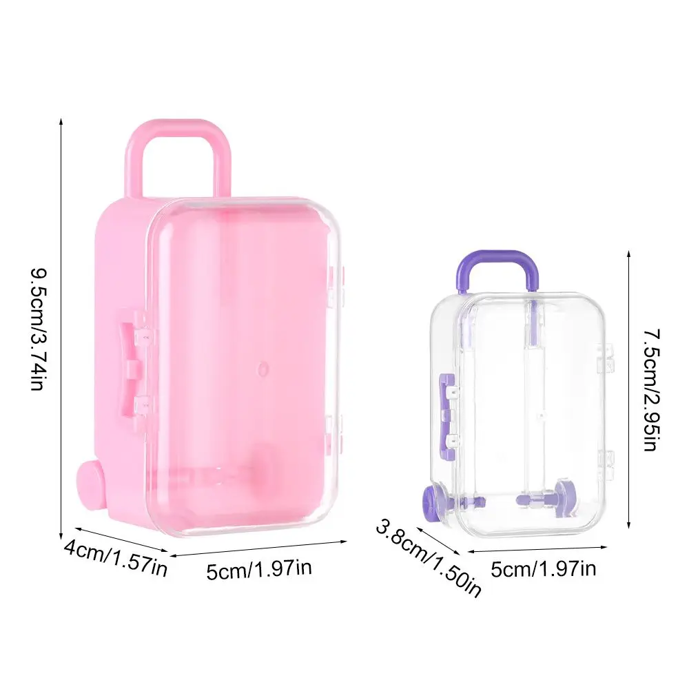 Fashion Dolls Mini Suitcase Doll Handbag Dollhouse Decoration Miniature Toys Trunk Lovely Small Clutch Jewellery Box
