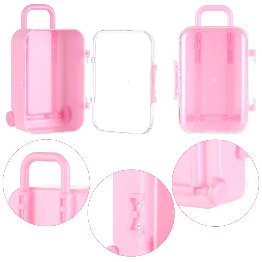 Fashion Dolls Mini Suitcase Doll Handbag Dollhouse Decoration Miniature Toys Trunk Lovely Small Clutch Jewellery Box