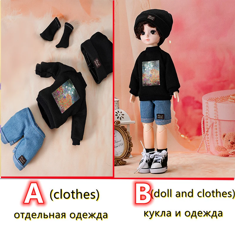 Fashion 1/6 Bjd Doll or Dress Up Clothes Accessories 30cm Princess Doll Kids Children's Girl Birthday Gift Toys