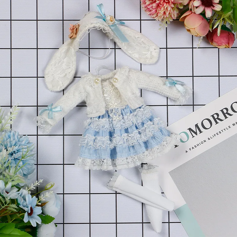 Fashion 1/6 Bjd Doll or Dress Up Clothes Accessories 30cm Princess Doll Kids Children's Girl Birthday Gift Toys