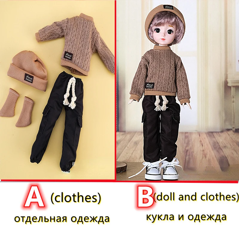 Fashion 1/6 Bjd Doll or Dress Up Clothes Accessories 30cm Princess Doll Kids Children's Girl Birthday Gift Toys