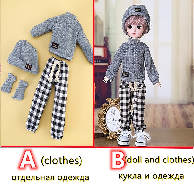 Fashion 1/6 Bjd Doll or Dress Up Clothes Accessories 30cm Princess Doll Kids Children's Girl Birthday Gift Toys