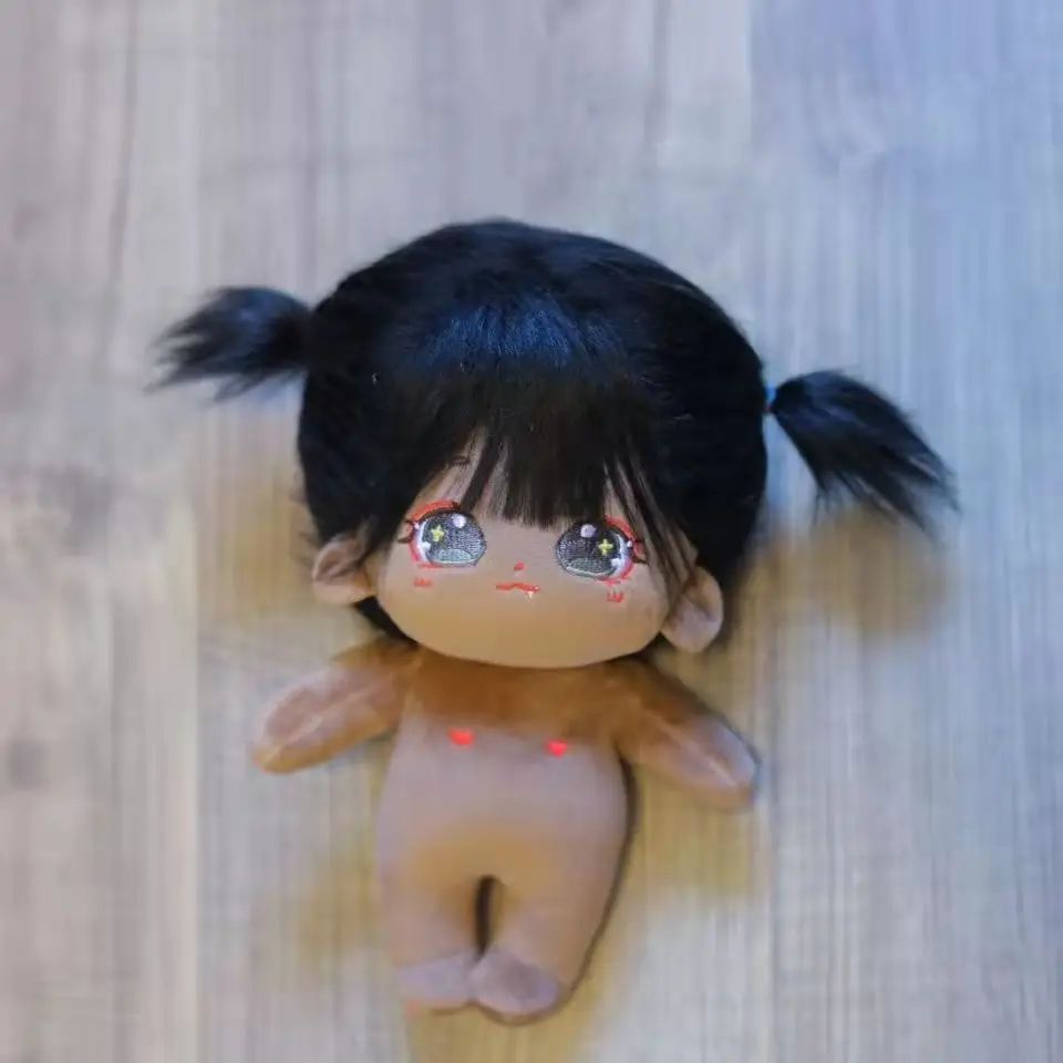 Black hair 20cm Korea Kpop EXO Doll Clothes Cute Stuffed Toy Dolls Plush for Idol Dolls YIBO Star Gift