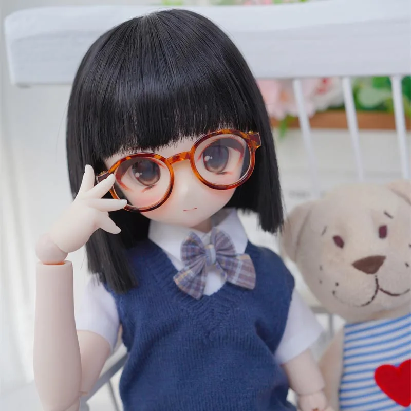 1/3 1/4 1/6 1/8 Bjd Wig Cute Short Straight High Temperature Wire SD For BJD Doll Hair