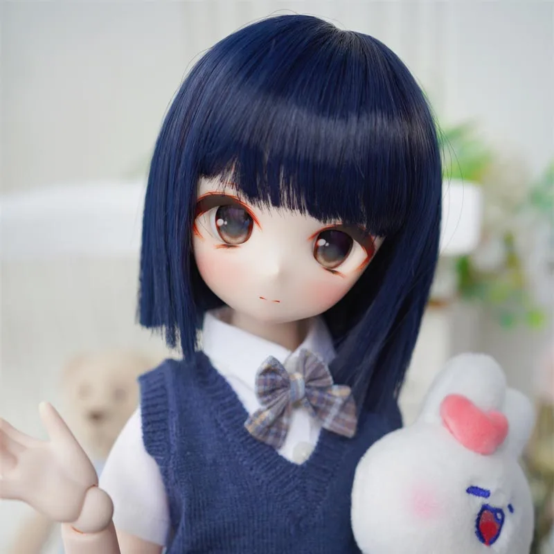 1/3 1/4 1/6 1/8 Bjd Wig Cute Short Straight High Temperature Wire SD For BJD Doll Hair