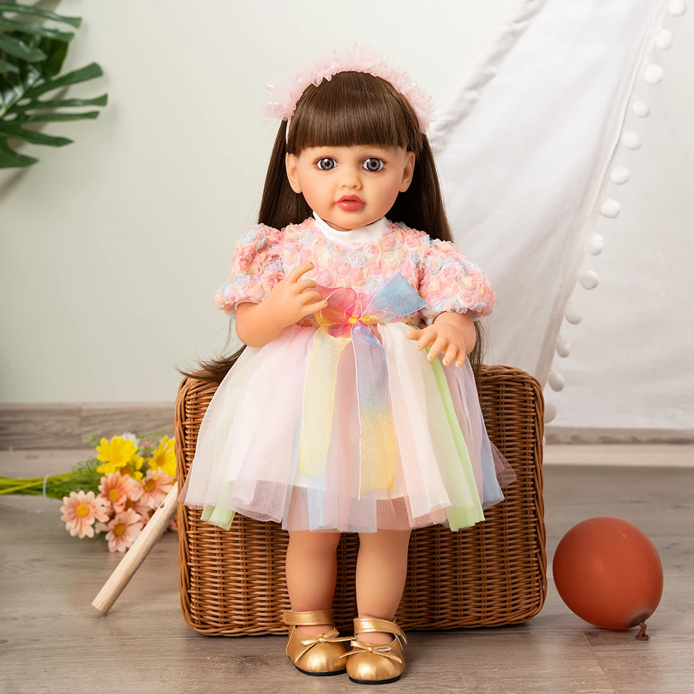 Yeezwood Cute Doll Clothes Dress for 55cm Reborn Doll Accessories Skirt Hat for 22inch Baby Girl Doll Clothes Hoodie Accessories