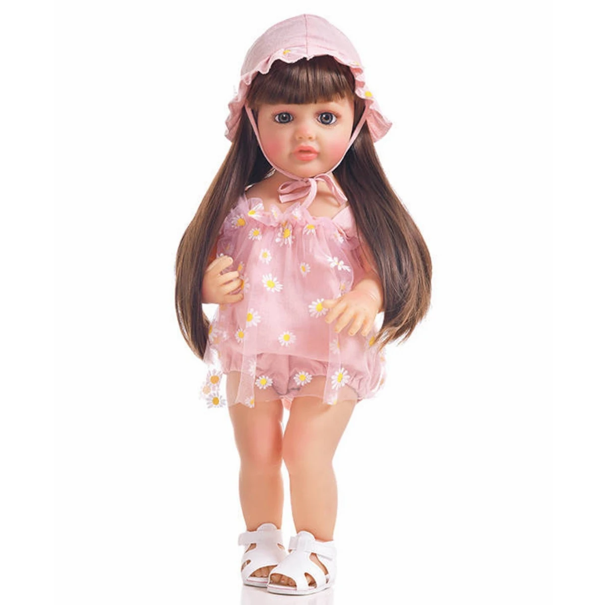 Yeezwood Cute Doll Clothes Dress for 55cm Reborn Doll Accessories Skirt Hat for 22inch Baby Girl Doll Clothes Hoodie Accessories