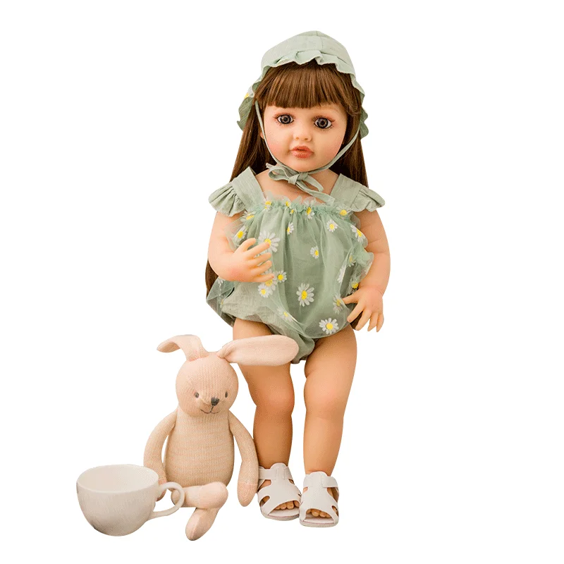 Yeezwood Cute Doll Clothes Dress for 55cm Reborn Doll Accessories Skirt Hat for 22inch Baby Girl Doll Clothes Hoodie Accessories
