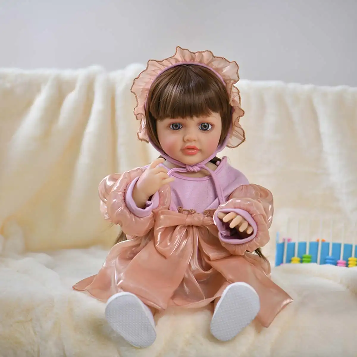 Yeezwood Cute Doll Clothes Dress for 55cm Reborn Doll Accessories Skirt Hat for 22inch Baby Girl Doll Clothes Hoodie Accessories