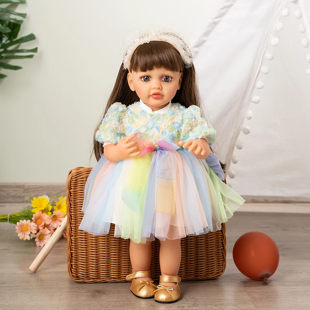 Yeezwood Cute Doll Clothes Dress for 55cm Reborn Doll Accessories Skirt Hat for 22inch Baby Girl Doll Clothes Hoodie Accessories