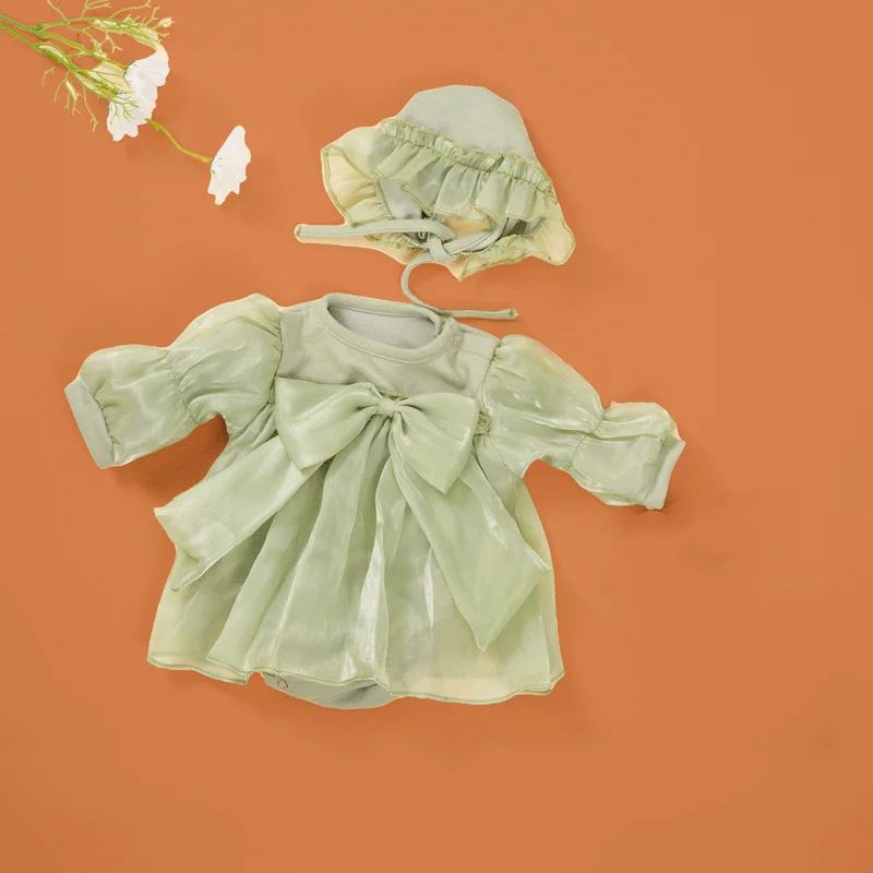 Yeezwood Cute Doll Clothes Dress for 55cm Reborn Doll Accessories Skirt Hat for 22inch Baby Girl Doll Clothes Hoodie Accessories