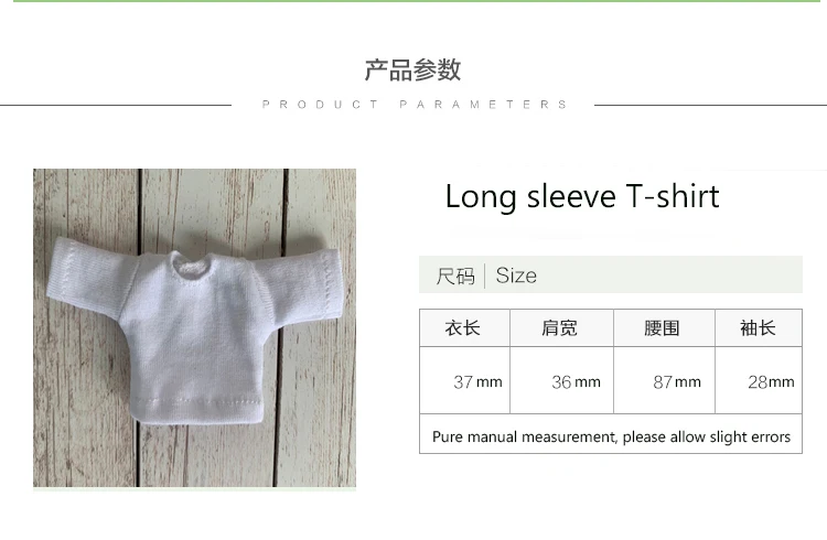 Ob11 Clothes T-shirt Long Sleeve Colorful Stripe Base Shirt For Obitsu11 GSC Molly 1/12 BJD Dolls Accessories Baby Fashion Style