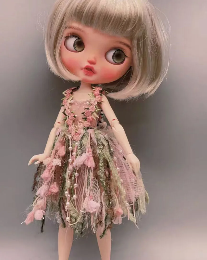 2025 1pcs Blythe flower fairy one-piece dress 1/6 30cm(Fit for azone,Pullip,Ob22/24/26, Licca)