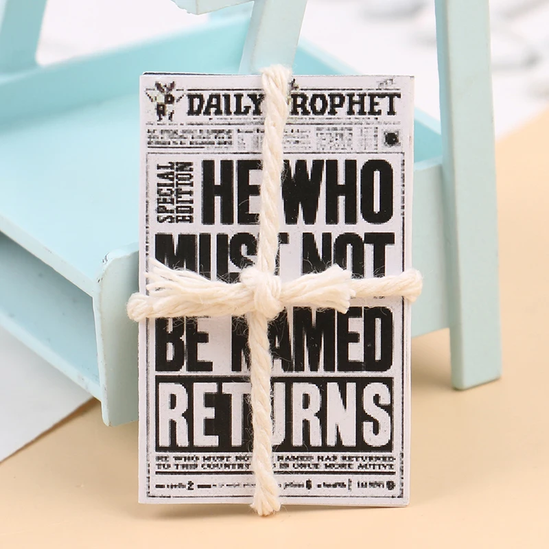 1:12 Dollhouse Miniature Newspaper Glasses Model Magazines Books + Aftertoon Tea DIY Doll House Dollhouse furniture Accessories