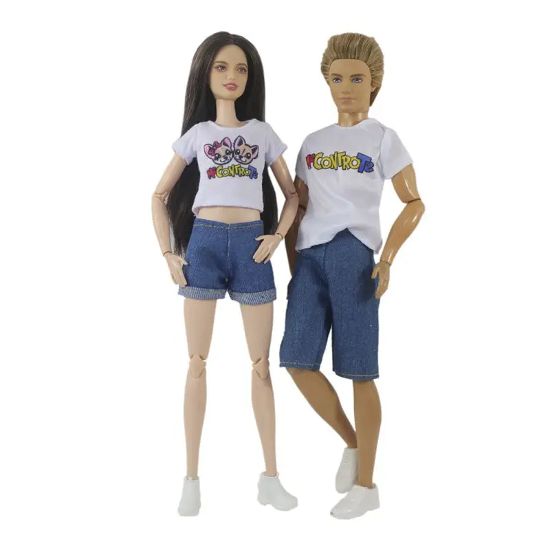 Ken Doll Clothes Kawaii Items Fashion Coat Outfit Suit Accessories 30cm For Girl Boy Friend DIY Children Game Birthday Present