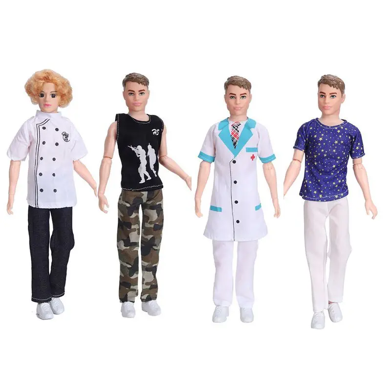 Ken Doll Clothes Kawaii Items Fashion Coat Outfit Suit Accessories 30cm For Girl Boy Friend DIY Children Game Birthday Present