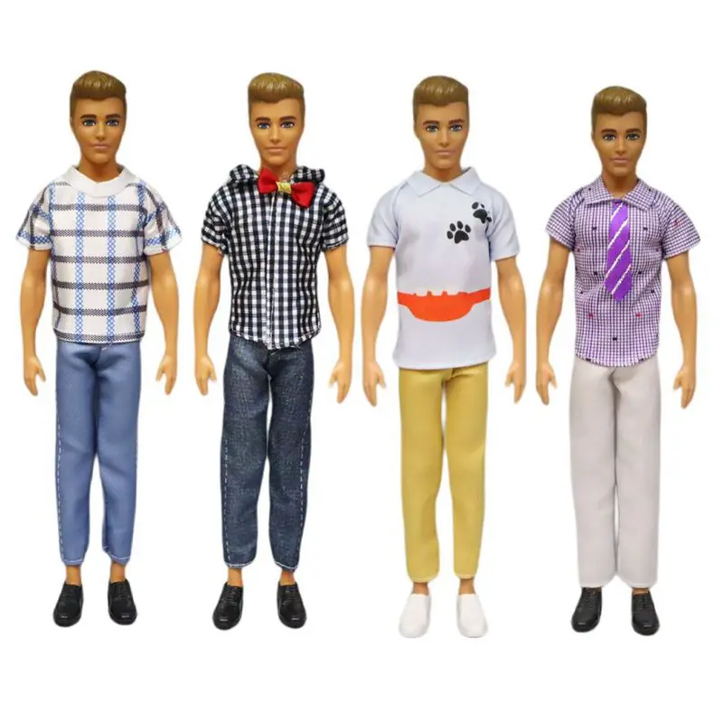 Ken Doll Clothes Kawaii Items Fashion Coat Outfit Suit Accessories 30cm For Girl Boy Friend DIY Children Game Birthday Present