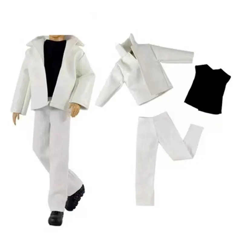 Ken Doll Clothes Kawaii Items Fashion Coat Outfit Suit Accessories 30cm For Girl Boy Friend DIY Children Game Birthday Present