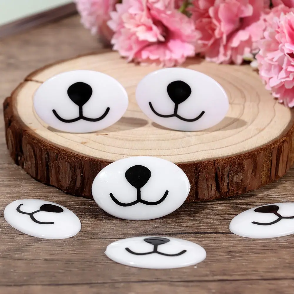 10pcs Kawaii Doll Eyes Cartoon Safety Eyes Nose DIY Cute Bear Mouth DIY Dog Animal Puppet Nose Doll Accessories