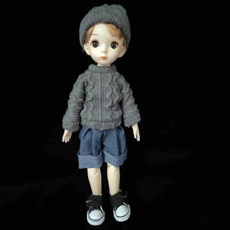 30cm Boys Doll Male 1/6 BJD Doll Dress Up Clothes Handsome Casual Clothes Set Kids Girls Doll Toy Gift