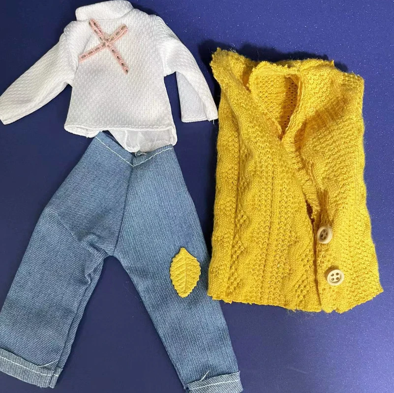 30cm Boys Doll Male 1/6 BJD Doll Dress Up Clothes Handsome Casual Clothes Set Kids Girls Doll Toy Gift
