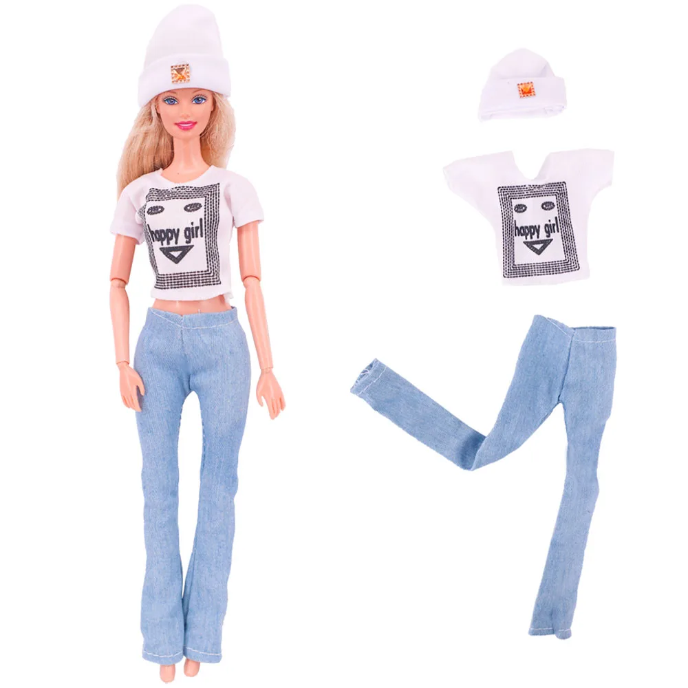 30CM Doll Clothes Outfit Dress Fashion Coat Hats Top Pants Clothing For 1/6 BJD Doll Clothes Doll Accessories Girl`s Toy Gifts