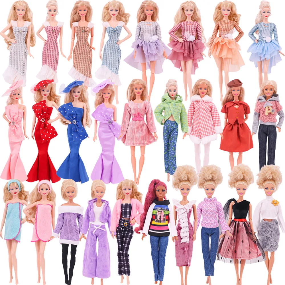 30CM Doll Clothes Outfit Dress Fashion Coat Hats Top Pants Clothing For 1/6 BJD Doll Clothes Doll Accessories Girl`s Toy Gifts