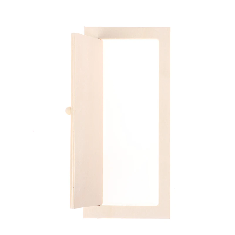 1/12 Scale Miniature Interior Wooden Door DIY Dollhouse Furniture Accessories