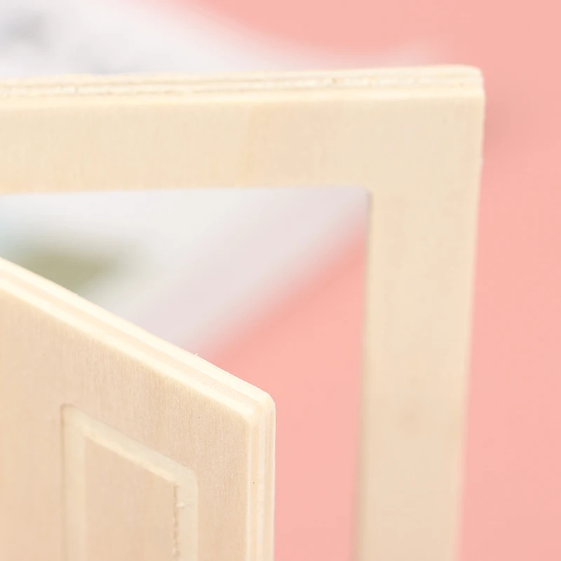 1/12 Scale Miniature Interior Wooden Door DIY Dollhouse Furniture Accessories