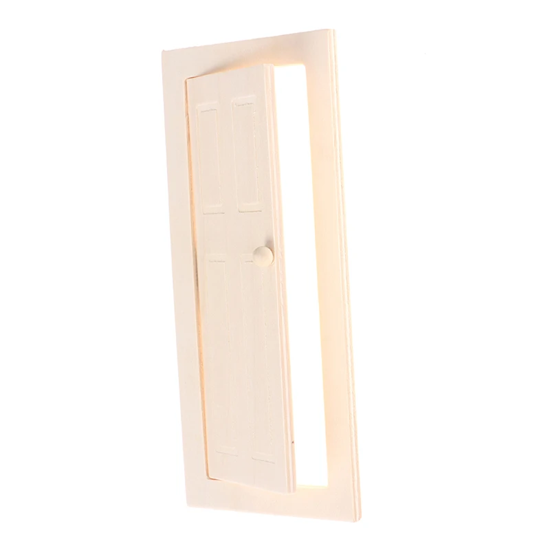 1/12 Scale Miniature Interior Wooden Door DIY Dollhouse Furniture Accessories