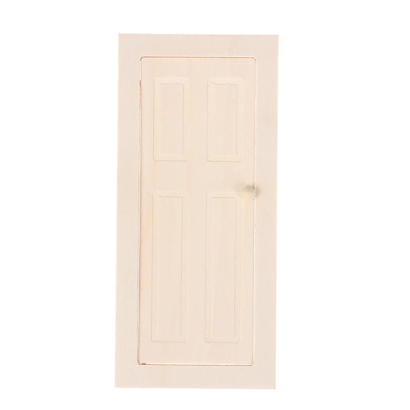 1/12 Scale Miniature Interior Wooden Door DIY Dollhouse Furniture Accessories