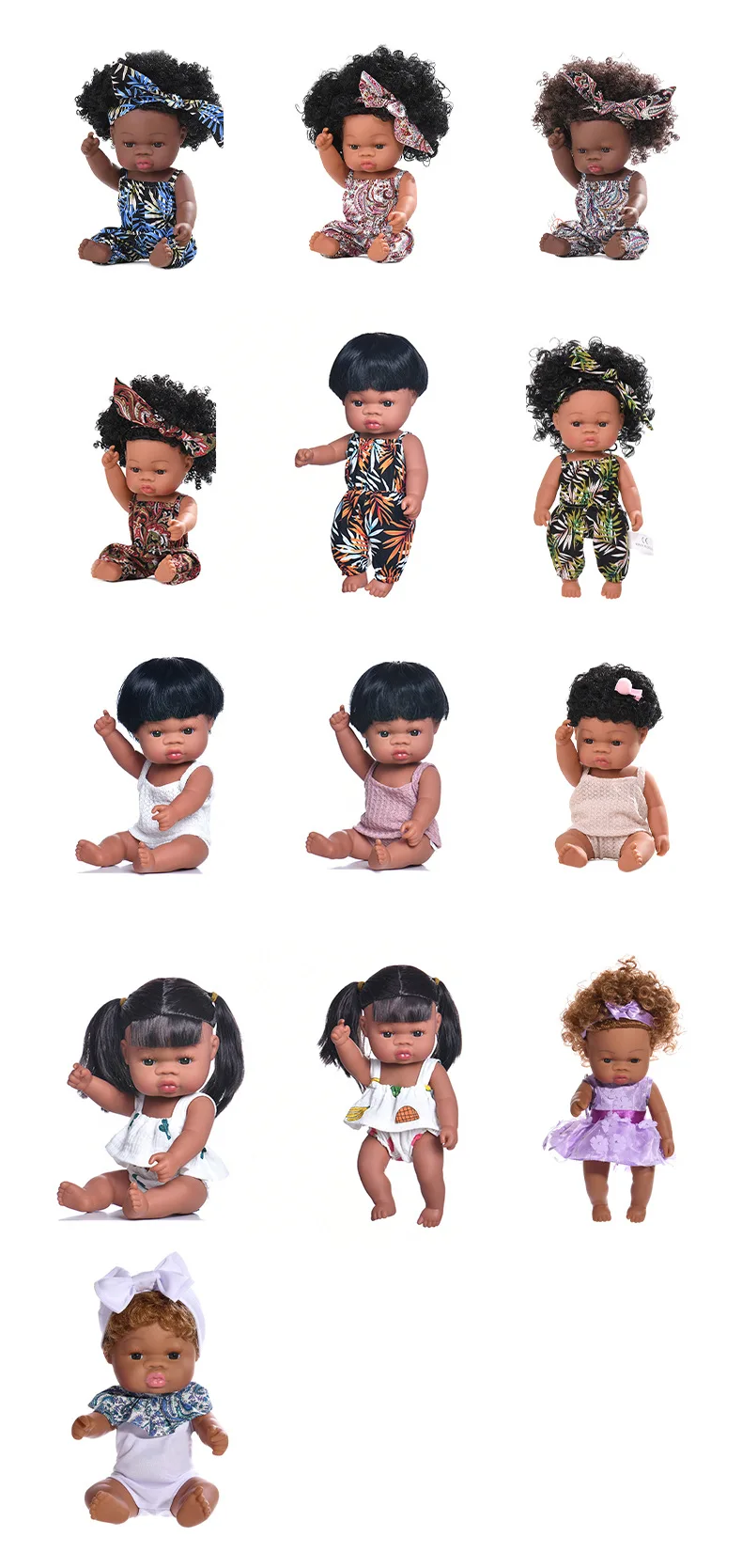 New Doll Clothes for 35cm Reborn Baby Dolls 14 Inch American Doll Accessories Girl's Toys Doll Clothing DIY Toys Kids Gifts