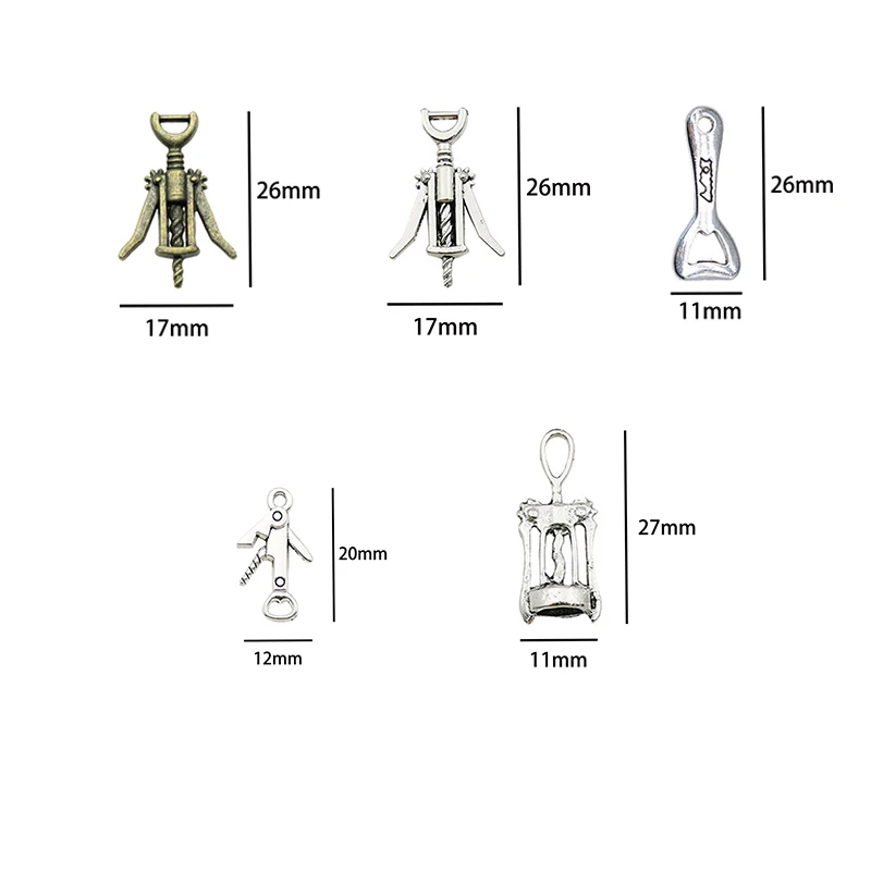 Mini Wine Bottle Opener/Goblet/Pot Miniature Corkscrew Model For OB11 BJD Doll House Kitchen Decoration Dollhouse Accessories