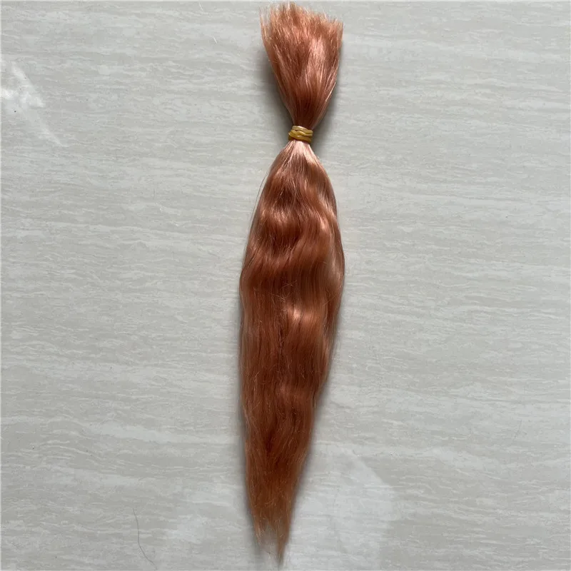 New Red Purple Pink Brown Colors Reborn Doll Pure Mohair Handrooted Top Quality Mohair Wigs for BJD SD 1/12 Dolls Hair Accessory
