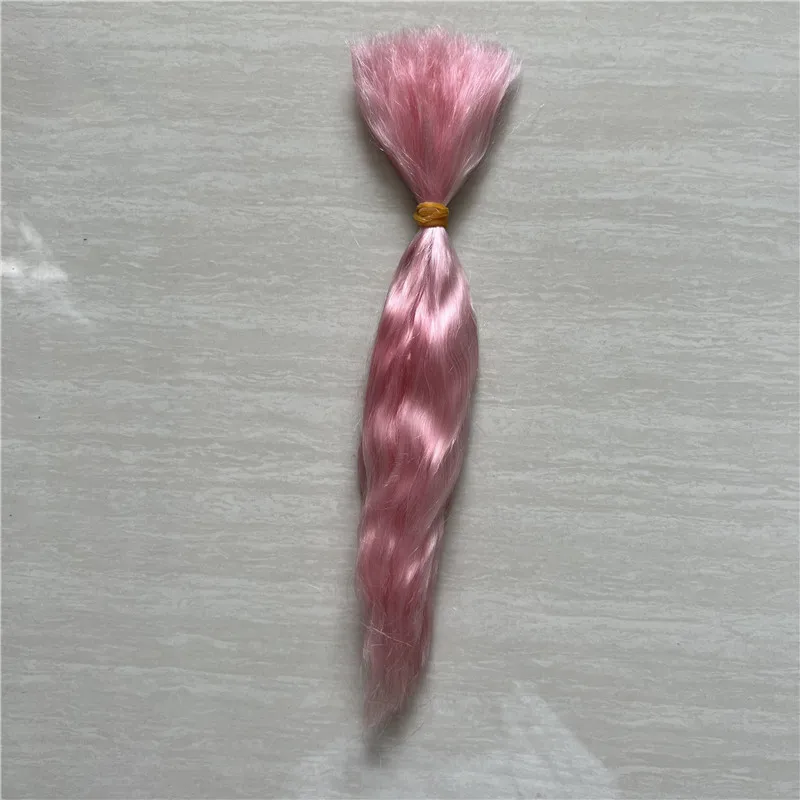 New Red Purple Pink Brown Colors Reborn Doll Pure Mohair Handrooted Top Quality Mohair Wigs for BJD SD 1/12 Dolls Hair Accessory