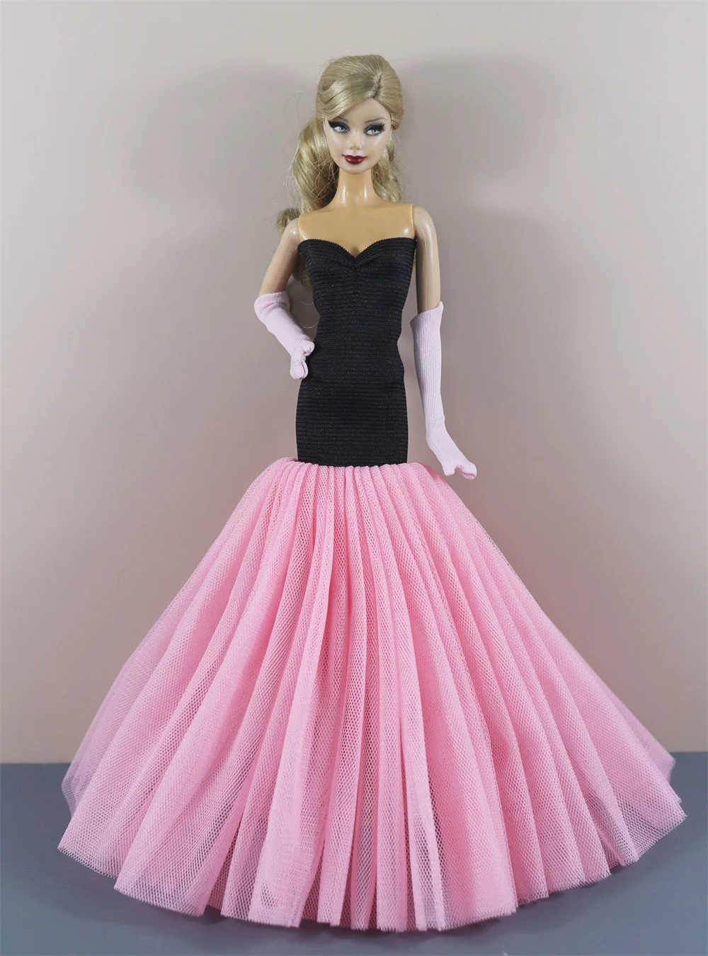 Handmade BABI Doll Clothes Dress Gown for 11.5 inch doll&body 1/6