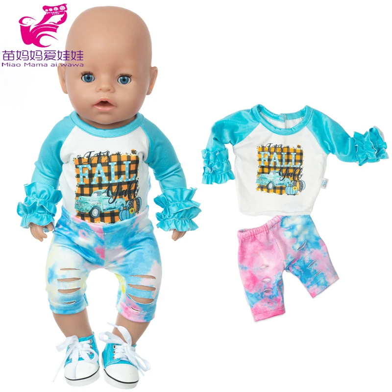 43cm Baby Doll Clothes Camouflage Coat 18 Inch Doll Jacket Children Gift Toys Outfit
