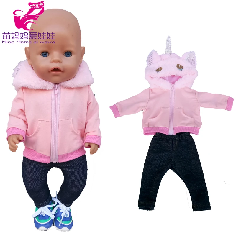 43cm Baby Doll Clothes Camouflage Coat 18 Inch Doll Jacket Children Gift Toys Outfit