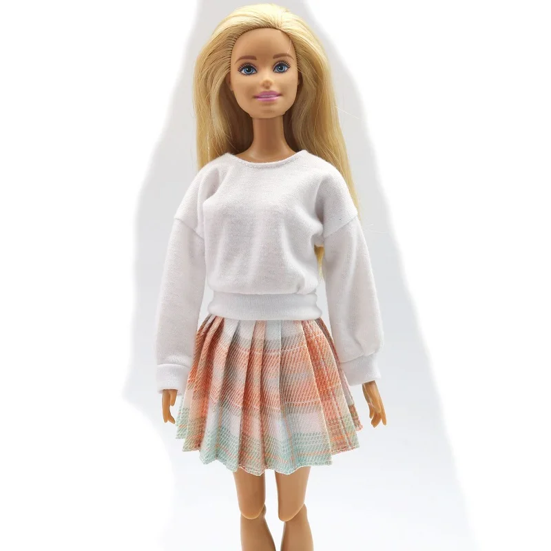 Outfits Clothes Top Pant Skirt For 30 Cm Princess Doll Clothing For 1/6 BJD Dolls House Girl Gift Doll Accessories Black
