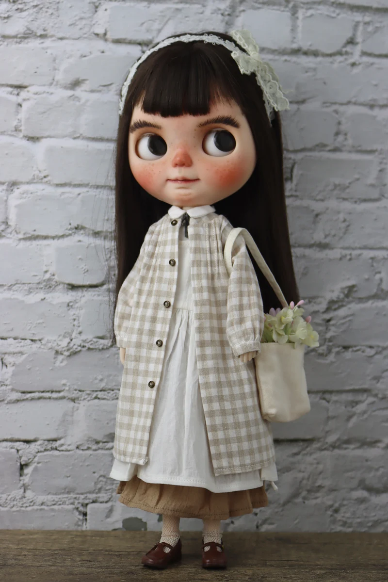 Blythe Doll Clothes Baseball Jacket Pants for Blyth Azone Boots OB23 OB24 Doll Coat Shirt