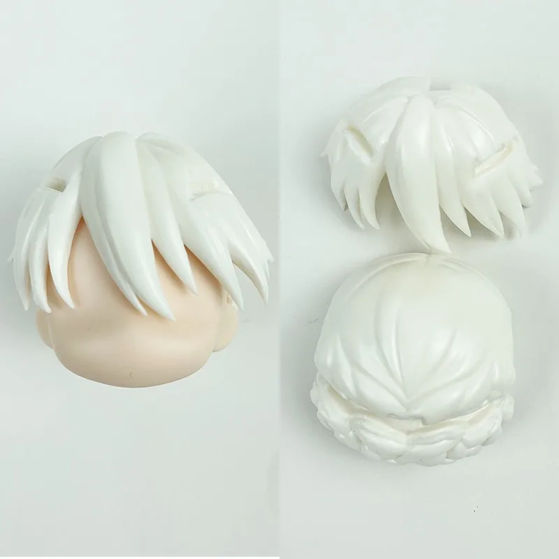 (only hair)GSC Clay Man Hair white model OB11 hair doll accessories