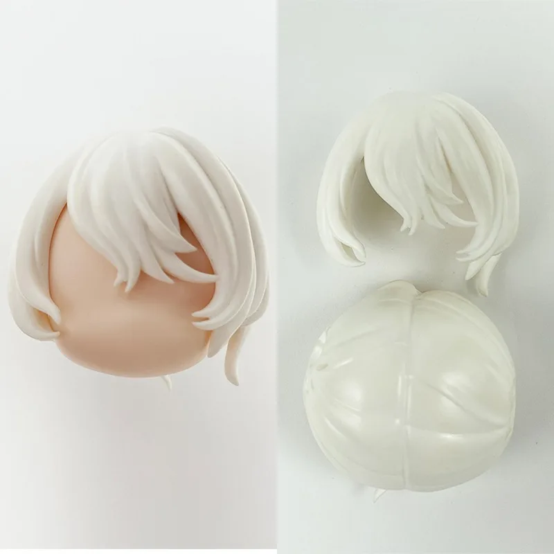 (only hair)GSC Clay Man Hair white model OB11 hair doll accessories