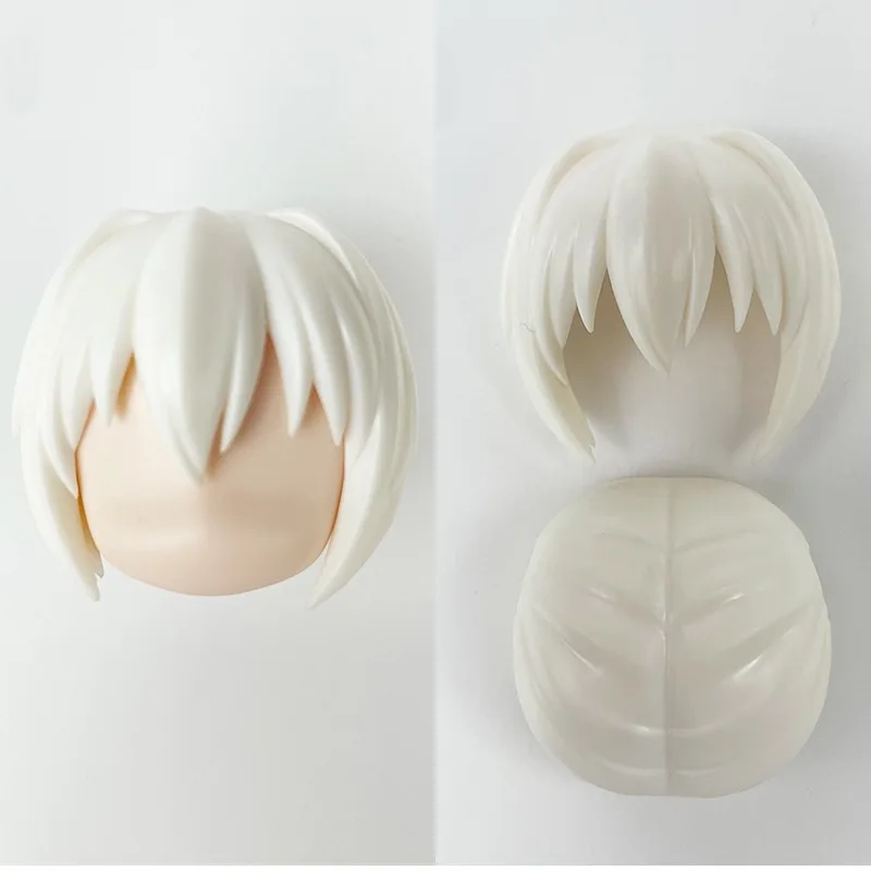 (only hair)GSC Clay Man Hair white model OB11 hair doll accessories