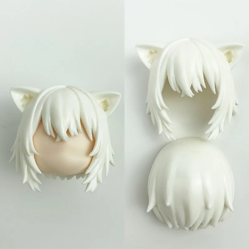 (only hair)GSC Clay Man Hair white model OB11 hair doll accessories
