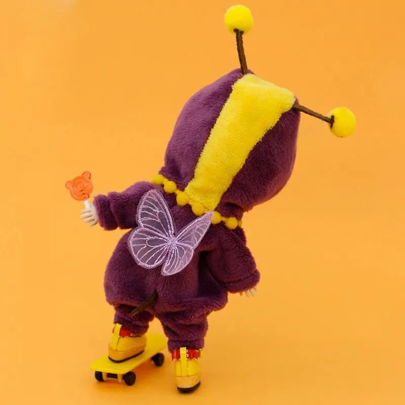 New OB11 Clothes Cute Stuffed Animal Onesie Angel Pajamas Homewear for Ob11,obitsu 11,molly, Gsc,YMY,1/12 BJD Doll Accessories