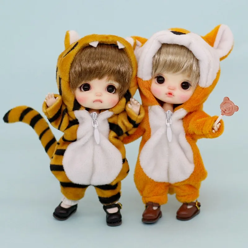 New OB11 Clothes Cute Stuffed Animal Onesie Angel Pajamas Homewear for Ob11,obitsu 11,molly, Gsc,YMY,1/12 BJD Doll Accessories