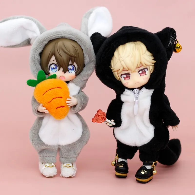 New OB11 Clothes Cute Stuffed Animal Onesie Angel Pajamas Homewear for Ob11,obitsu 11,molly, Gsc,YMY,1/12 BJD Doll Accessories