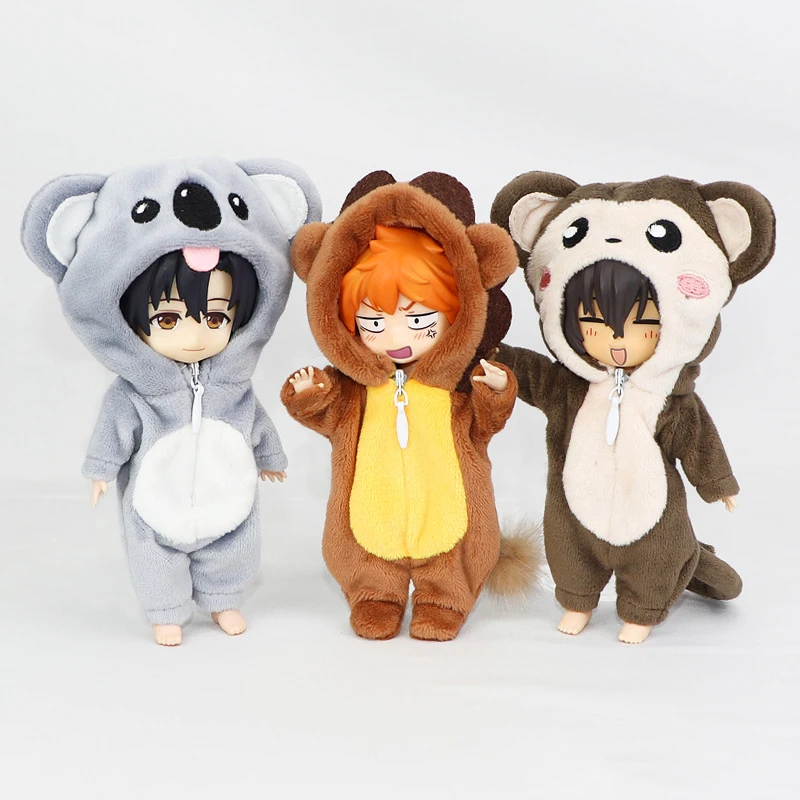 New OB11 Clothes Cute Stuffed Animal Onesie Angel Pajamas Homewear for Ob11,obitsu 11,molly, Gsc,YMY,1/12 BJD Doll Accessories