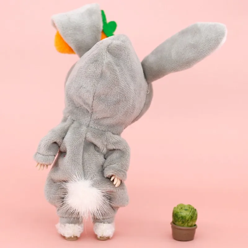 New OB11 Clothes Cute Stuffed Animal Onesie Angel Pajamas Homewear for Ob11,obitsu 11,molly, Gsc,YMY,1/12 BJD Doll Accessories